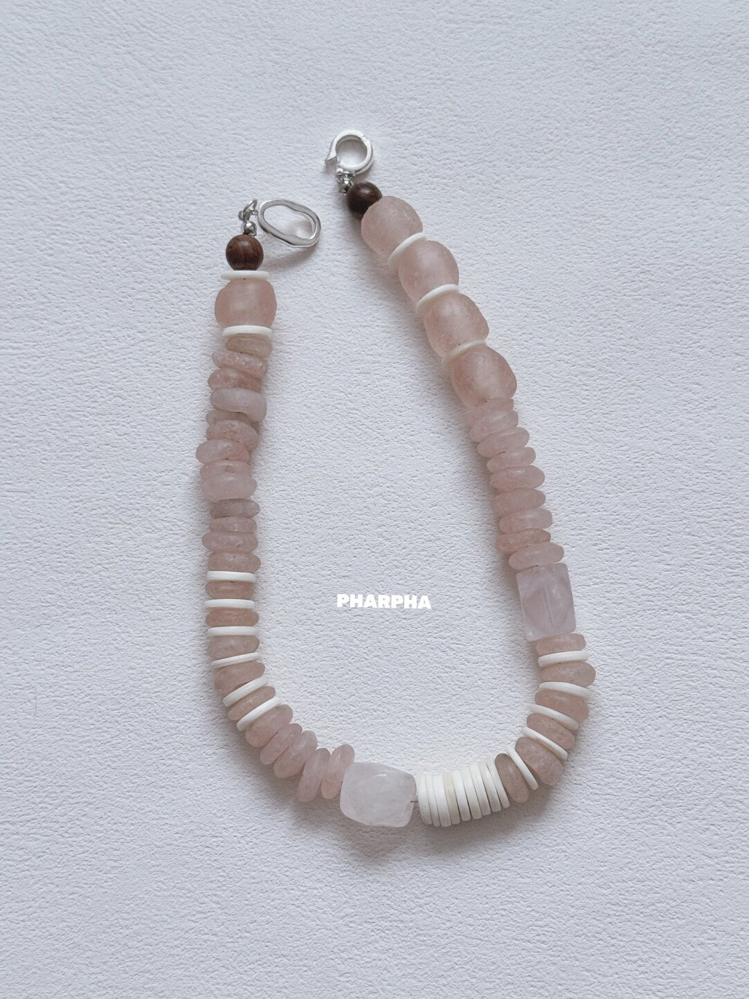 Pharpha Rose Quartz Necklace,Lumivault.
