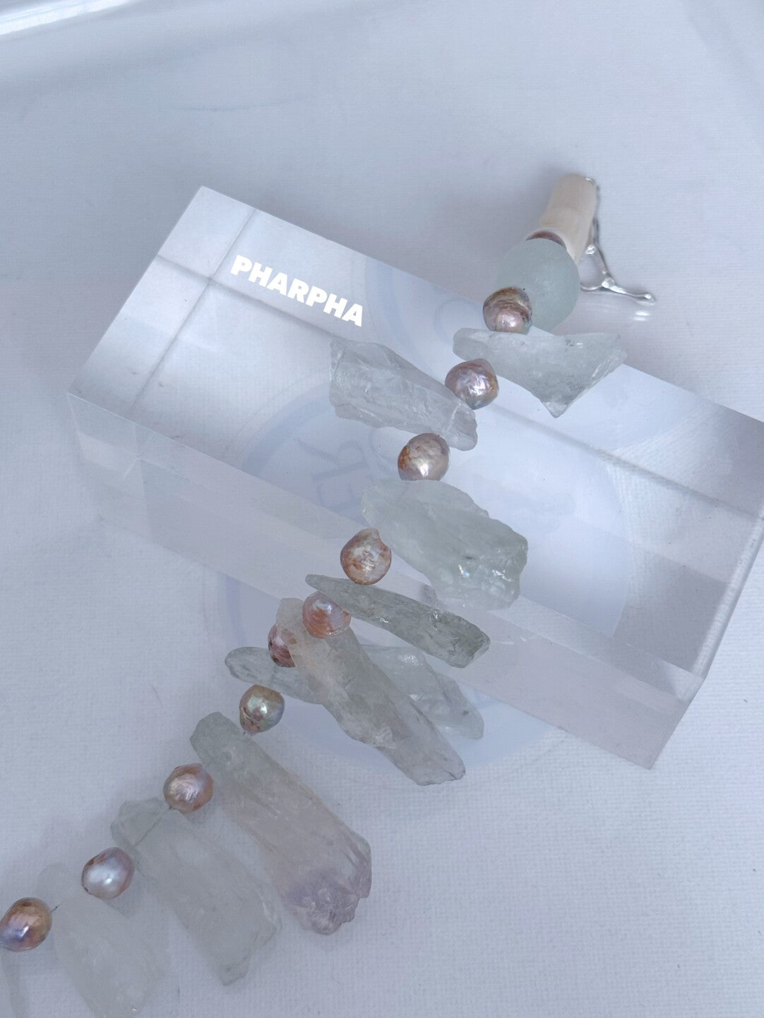 Pharpha Prase Quartz Pearl Necklace,Lumivault.