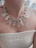 Pharpha Prase Quartz Pearl Necklace,Lumivault.