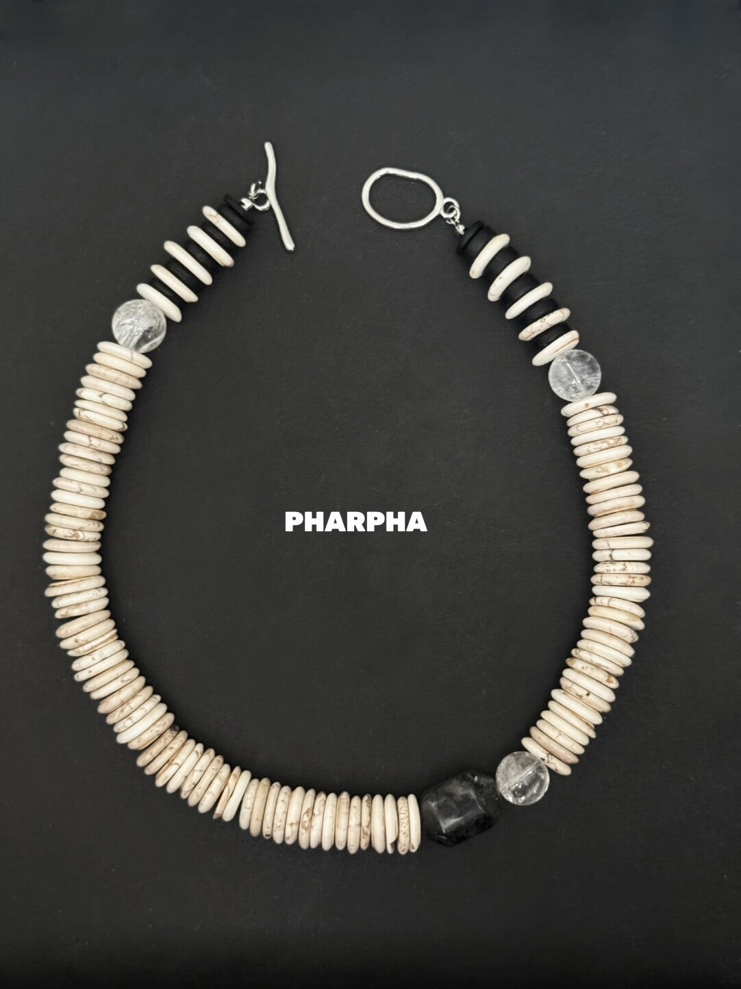 Pharpha Turquoise Crystal Necklace,Lumivault.
