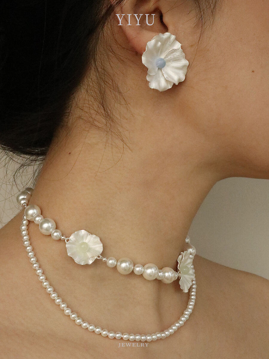 Poppy Silver Earrings,Lumivault.