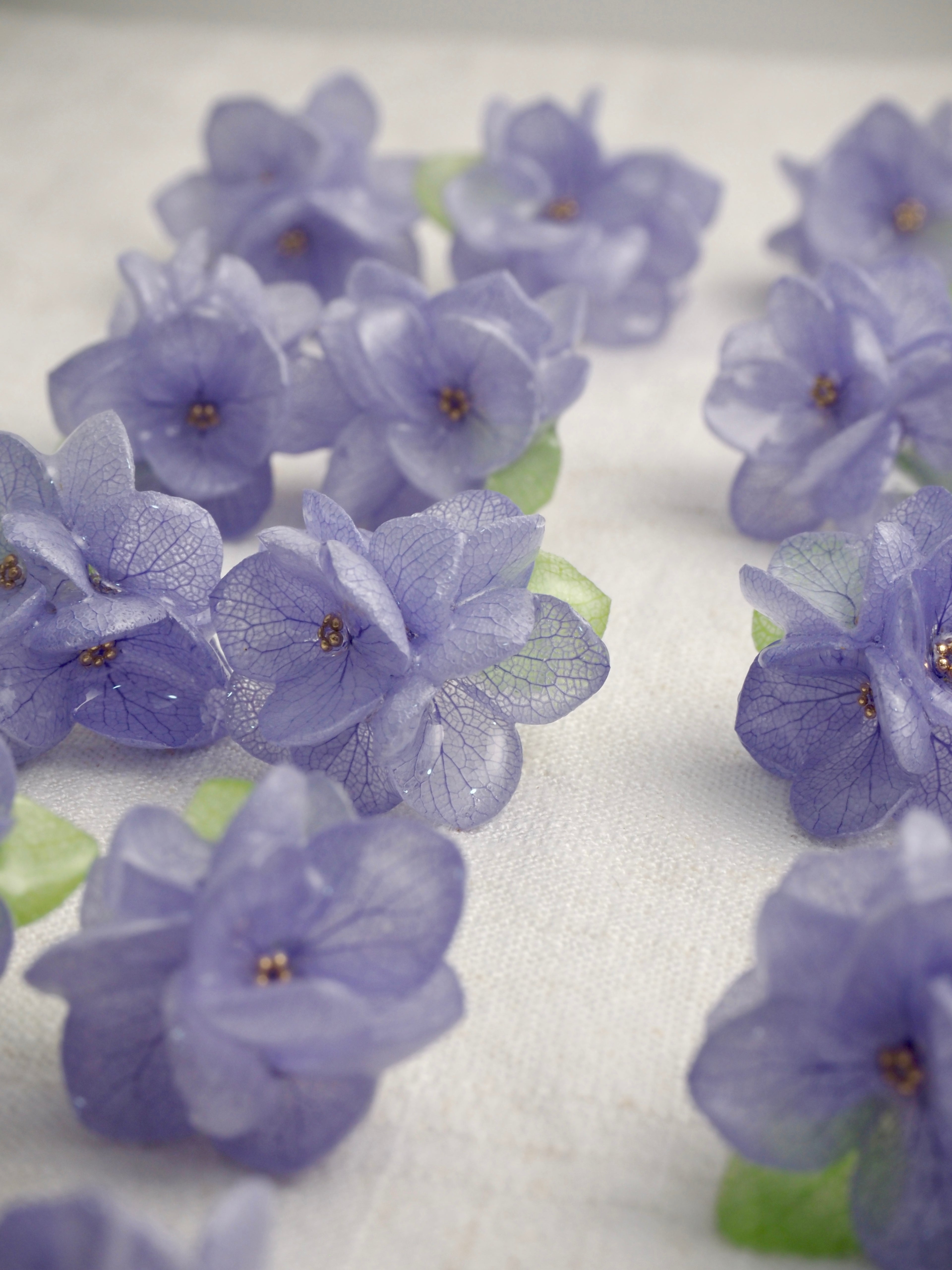 Purple Hydrangea Earrings,Lumivault.