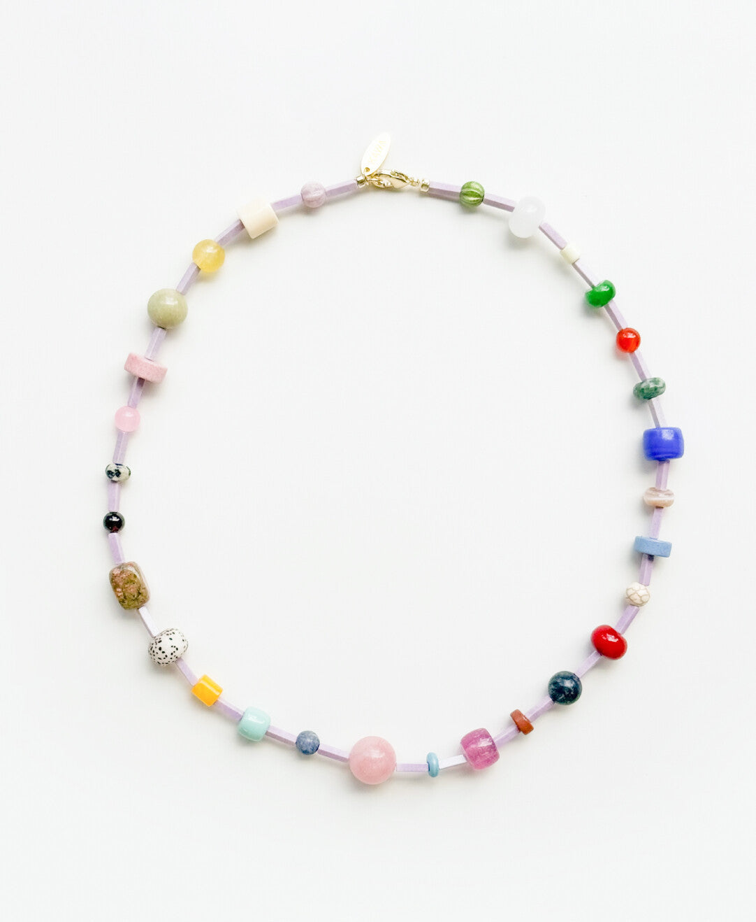 Rainbow Candy Natural Stone Necklace,Lumivault.