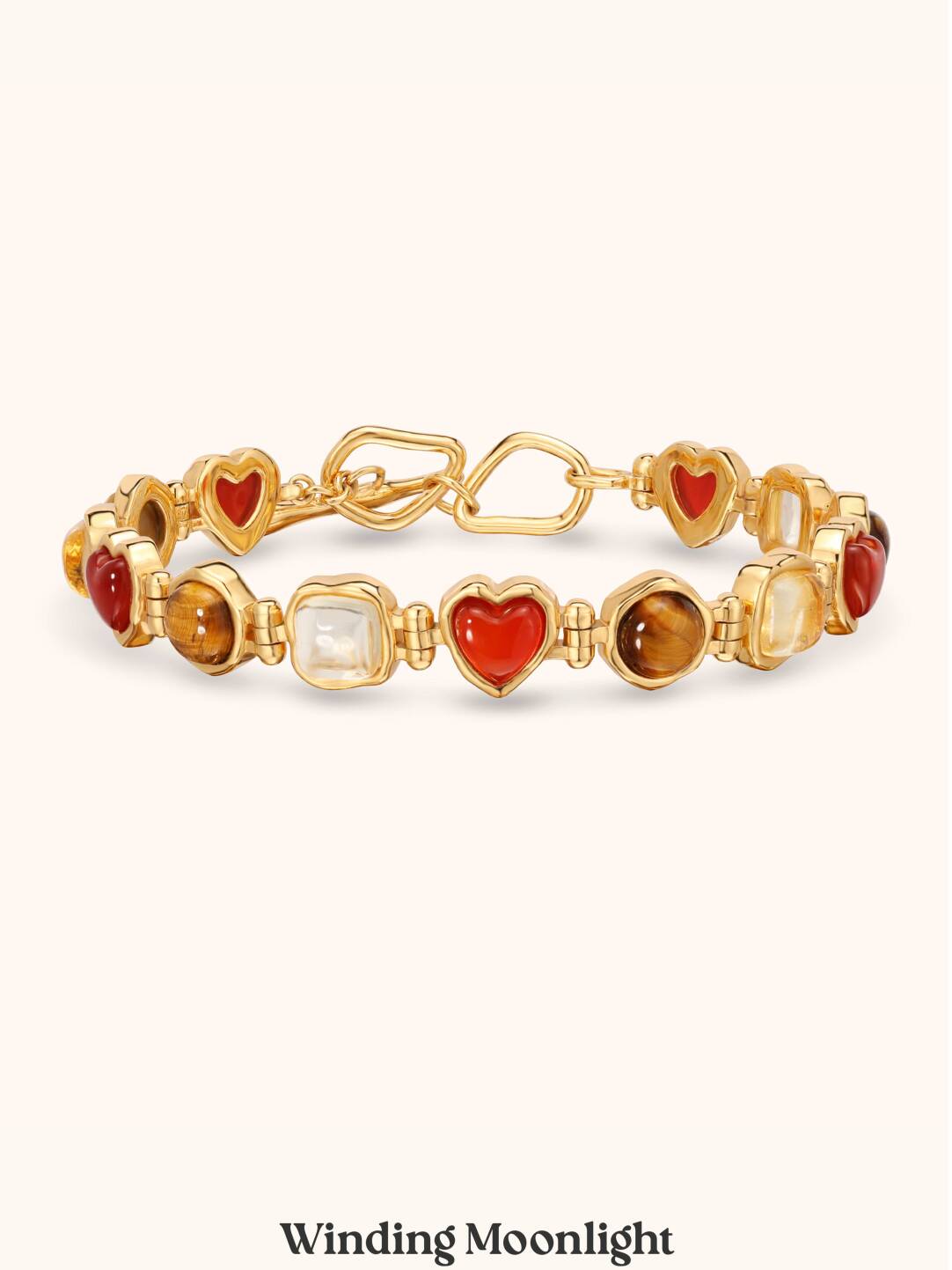 Renaissance Retro Classic Colored Stone Bracelet,Lumivault.