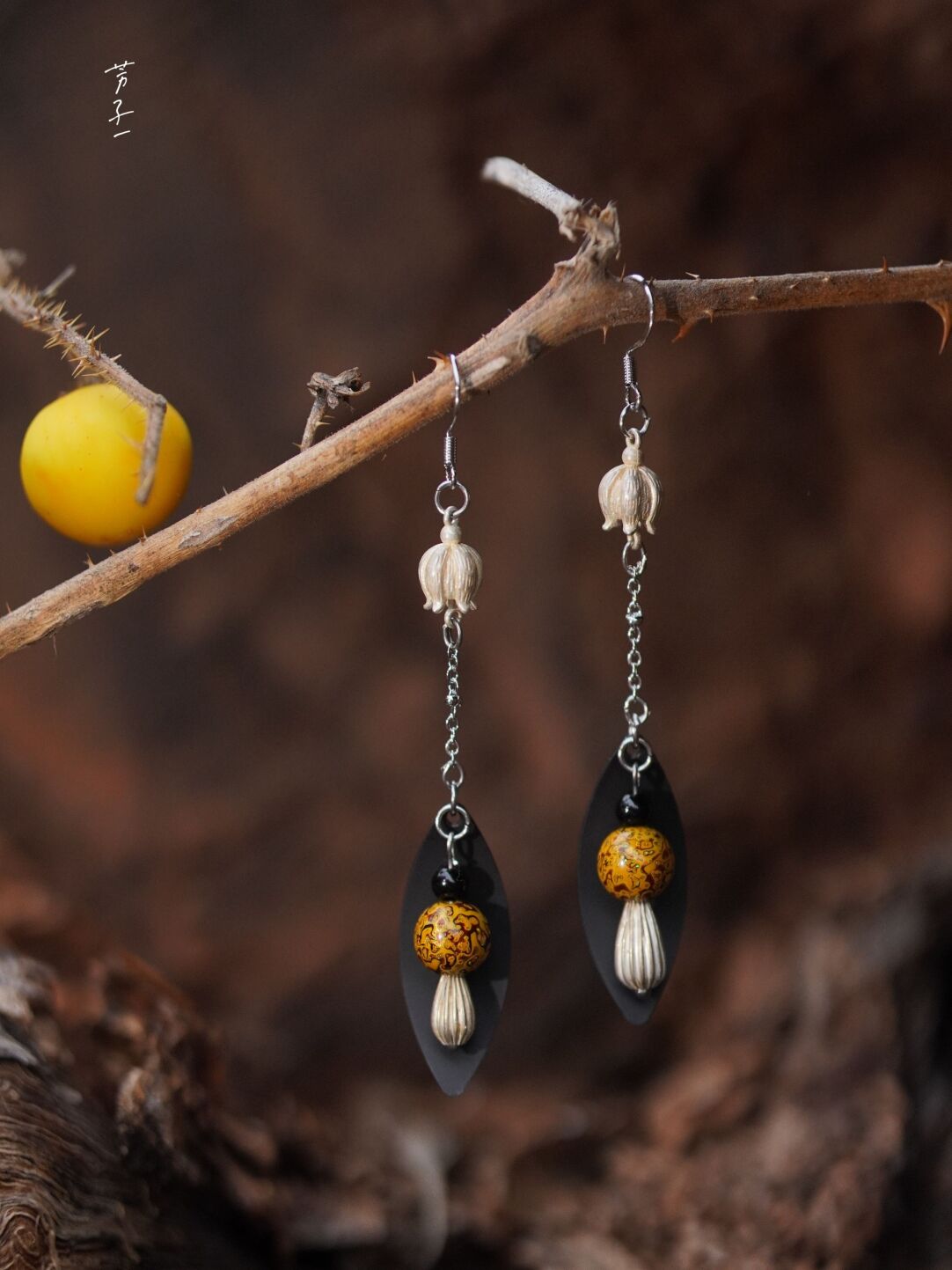 Rhyme Lacquer Earrings,Lumivault.