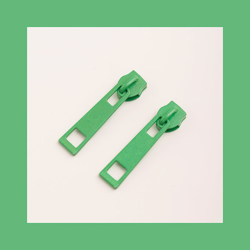 Funny Colorful Zipper Earrings,Light Green / Small,Lumivault.