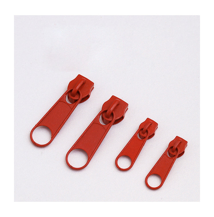 Funny Colorful Zipper Earrings,Red / Small,Lumivault.