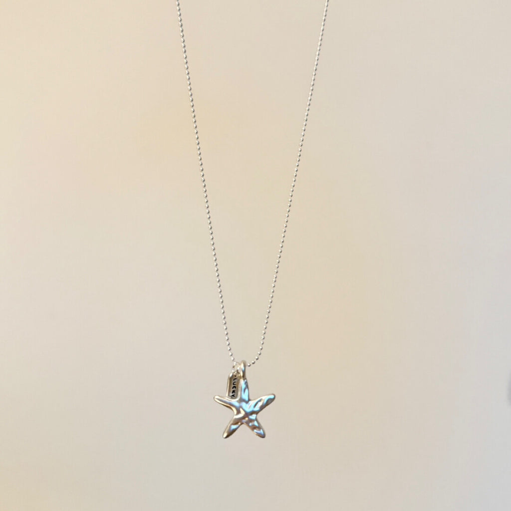 Starfish Shell Stacking Necklace,Starfish,Lumivault.