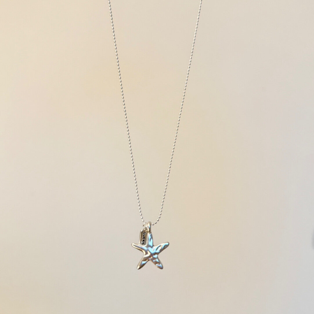 Starfish Shell Stacking Necklace,Starfish,Lumivault.