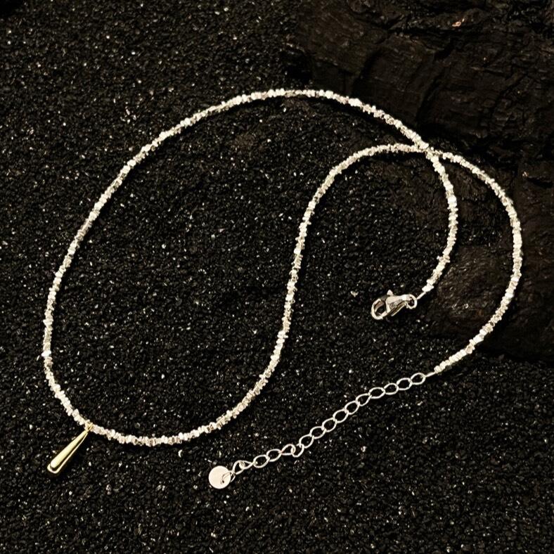 Silver Water Drop Necklace,Lumivault.