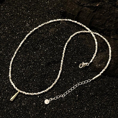 Silver Water Drop Necklace - Lumivault