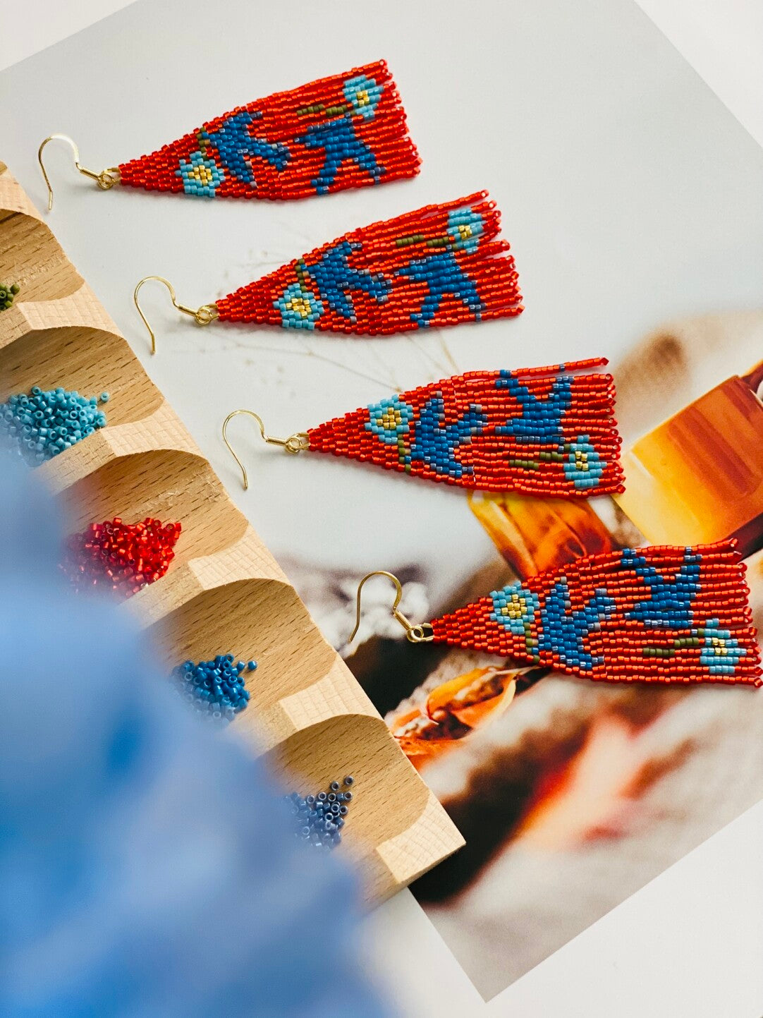 Spring Messenger MIYUKI Beaded Earrings,Lumivault.