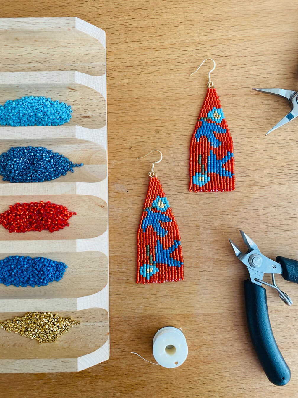 Spring Messenger MIYUKI Beaded Earrings,Lumivault.
