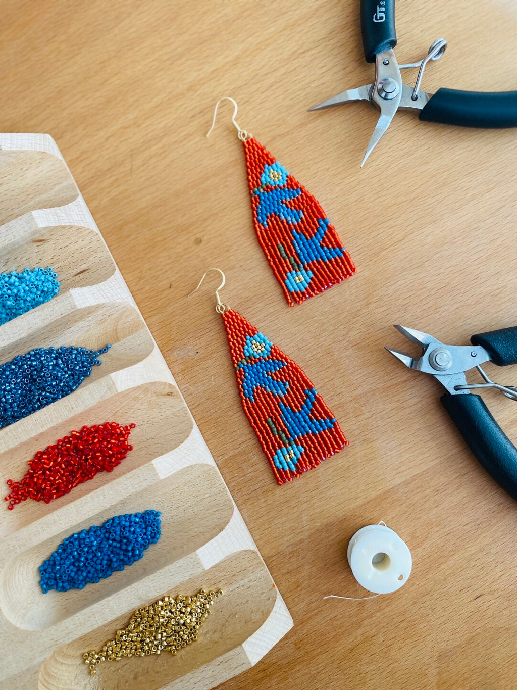Spring Messenger MIYUKI Beaded Earrings,Lumivault.