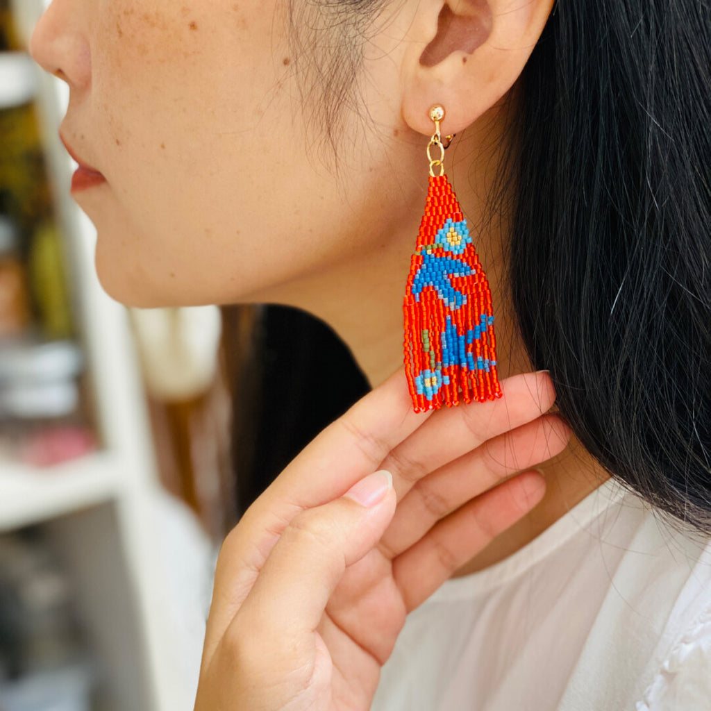Spring Messenger MIYUKI Beaded Earrings,Lumivault.