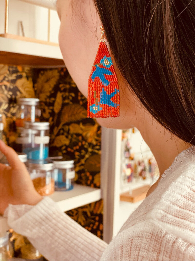 Spring Messenger MIYUKI Beaded Earrings,Lumivault.