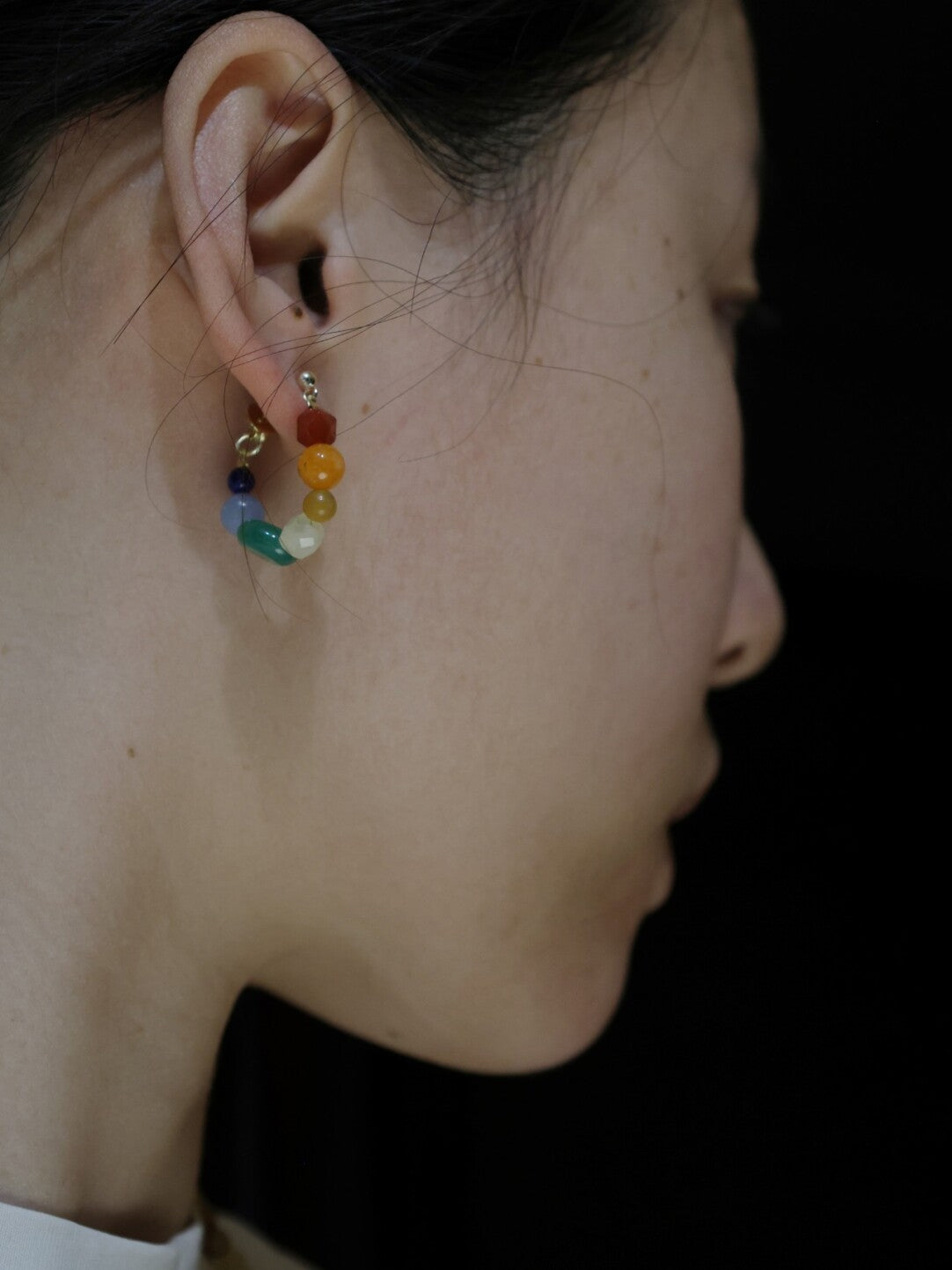 Spring and Summer Happy Dopamine Rainbow Earrings,Lumivault.