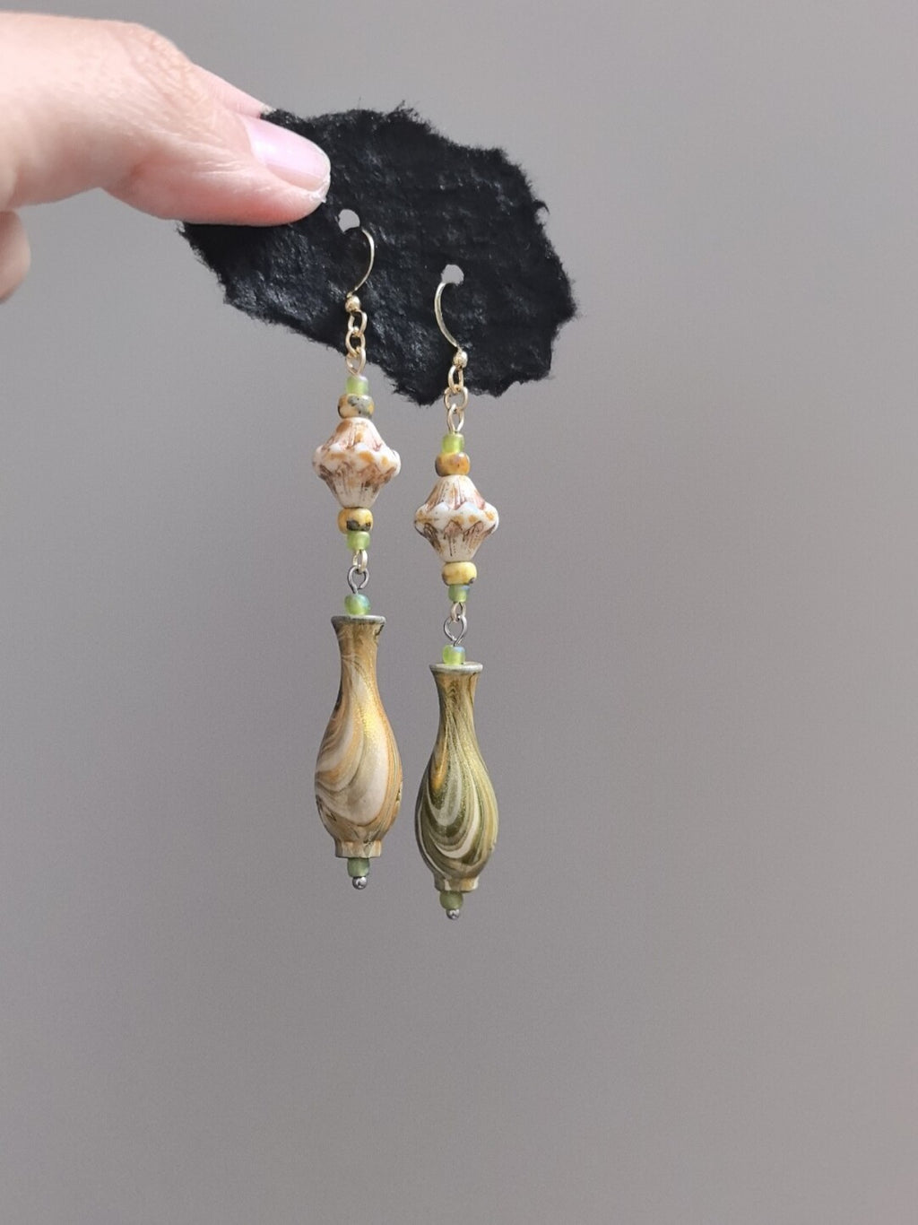 Wing Chun Czech Gems Earrings,Lumivault.