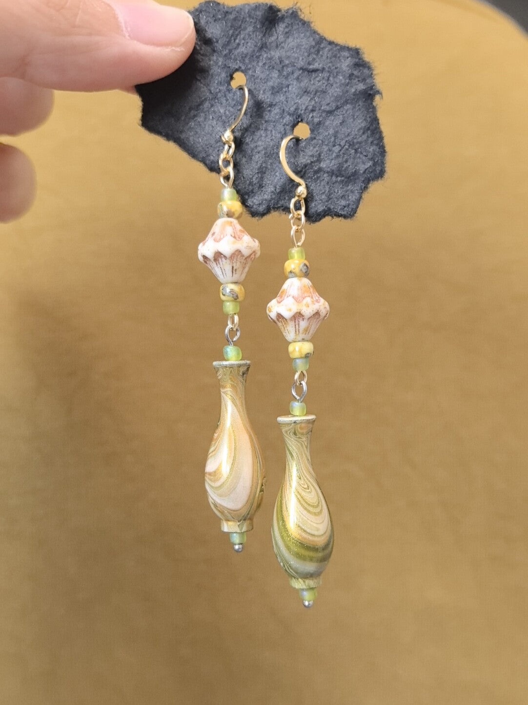 Wing Chun Czech Gems Earrings,Lumivault.