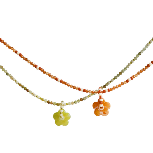 Stacked Natural Stone Beaded Necklace - Lumivault