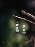 Stacking Blueglass Earrings,Lumivault.