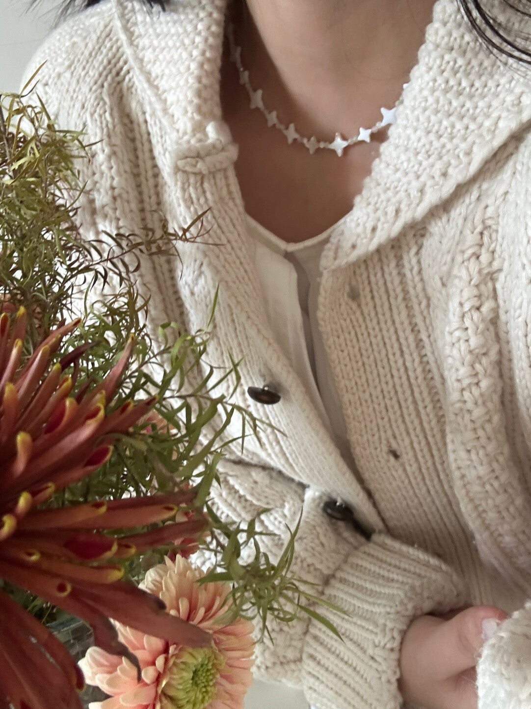 Stars Shining Nacre Necklace,Lumivault.