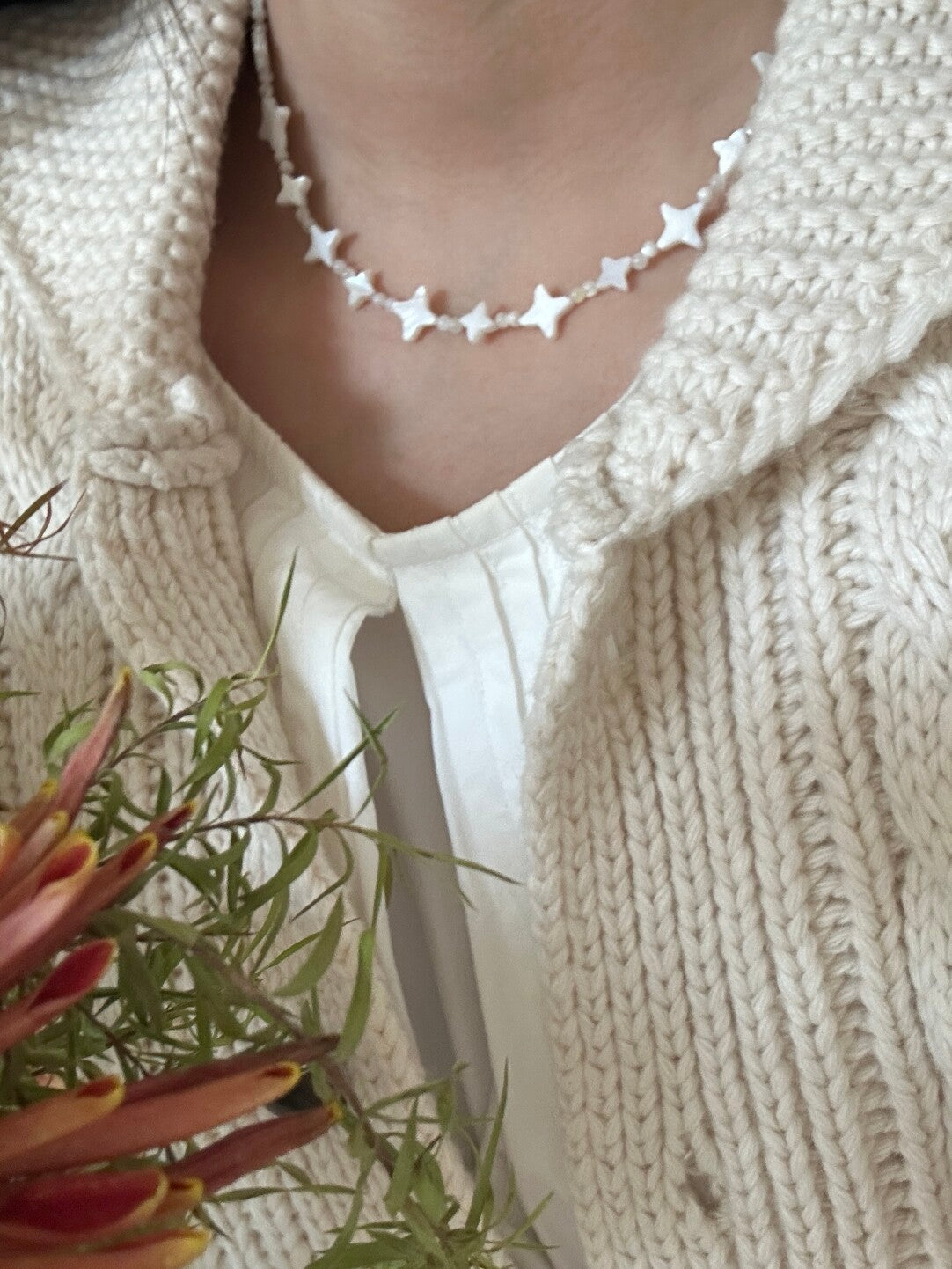 Stars Shining Nacre Necklace,Lumivault.