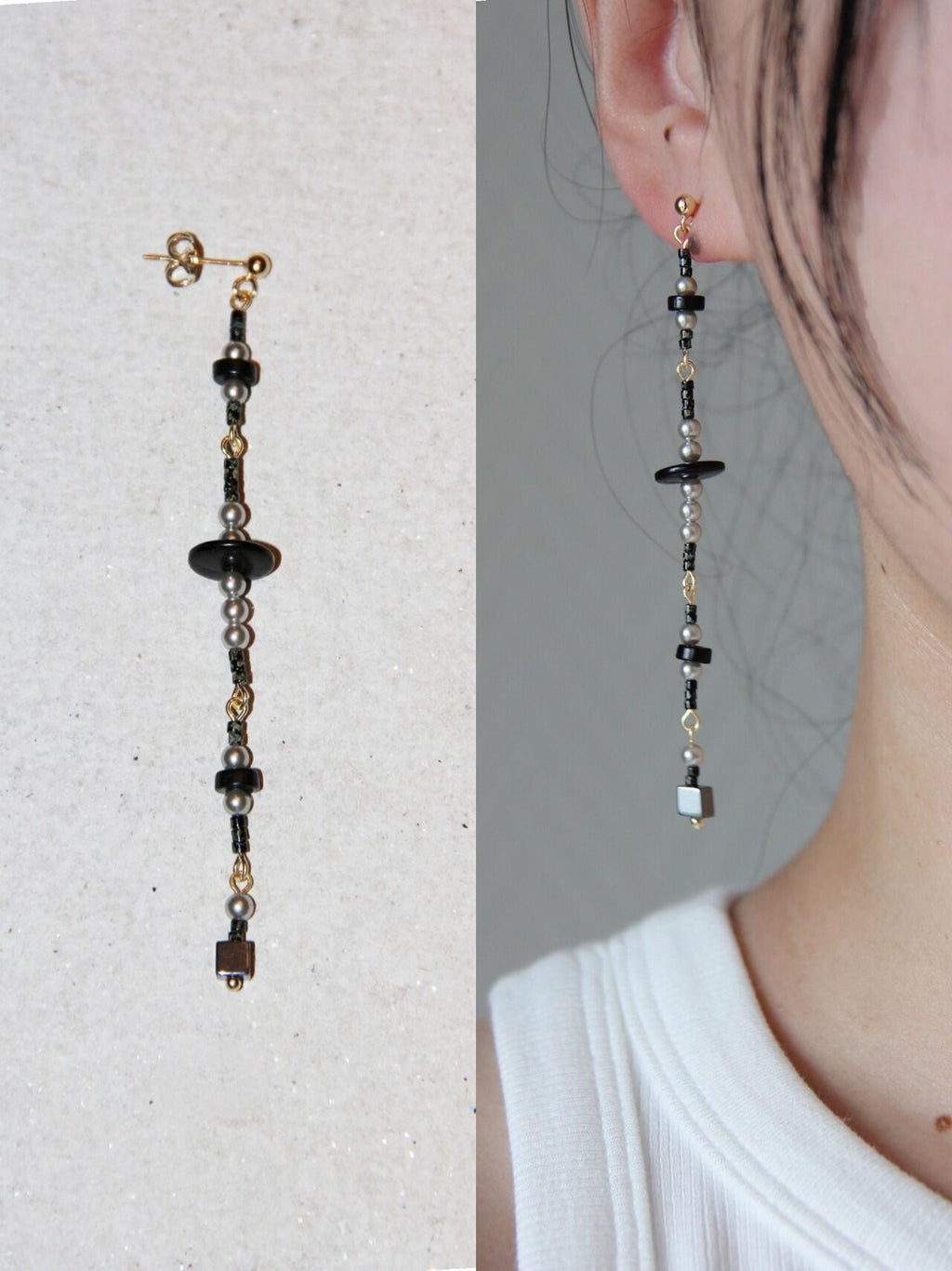 Summer Sparkling Fairy Earrings,Studs / Black,Lumivault.