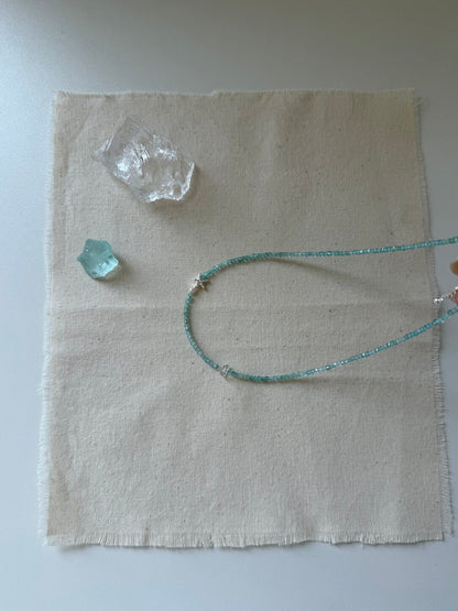 Summer Starfish Ice Blue Beaded Necklace - Lumivault