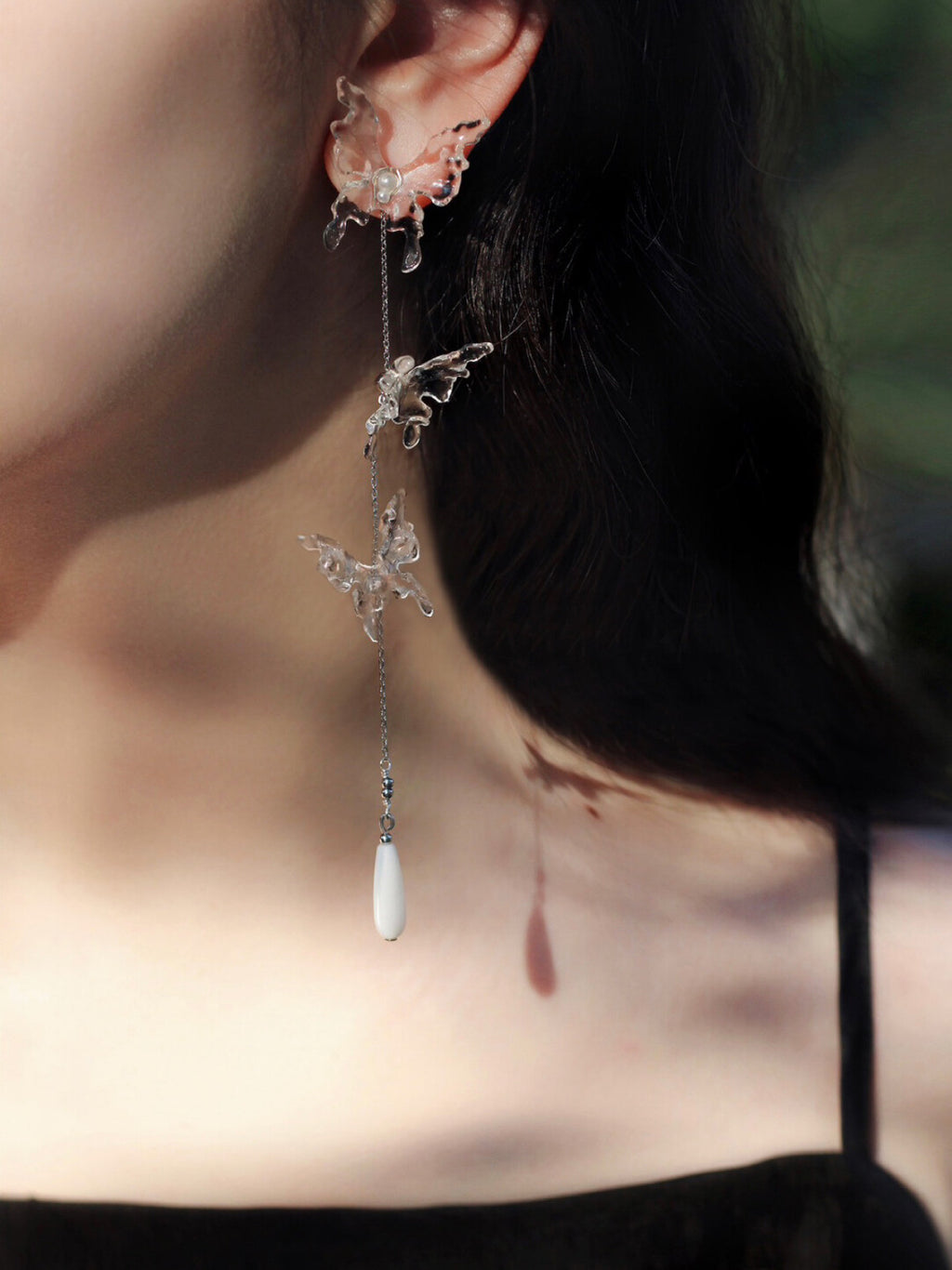 Sunset Dream Butterfly Earrings,Lumivault.
