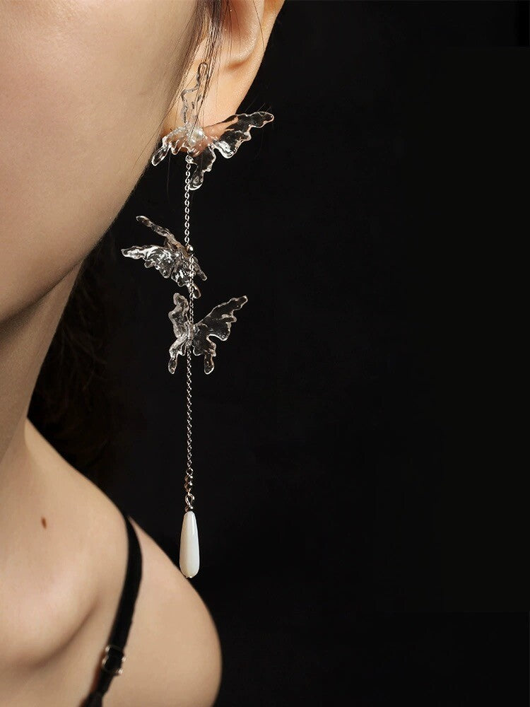Sunset Dream Butterfly Earrings,Lumivault.