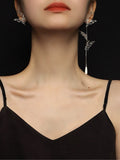 Sunset Dream Butterfly Earrings,Single SIiver Earring,Lumivault.