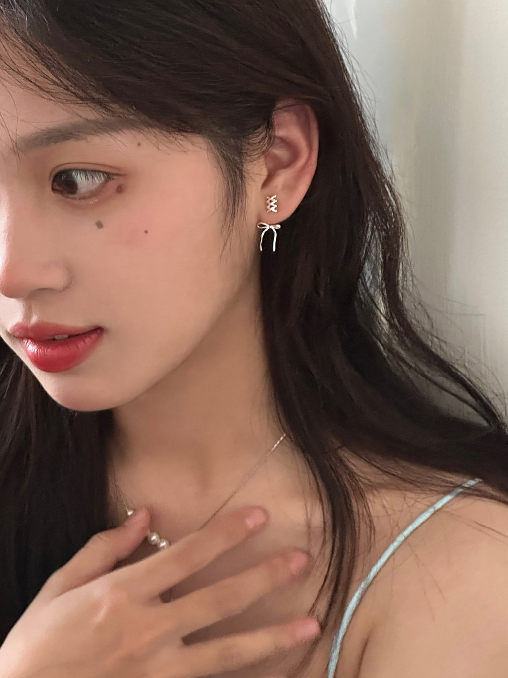 Sweet Bow Earrings,Lumivault.