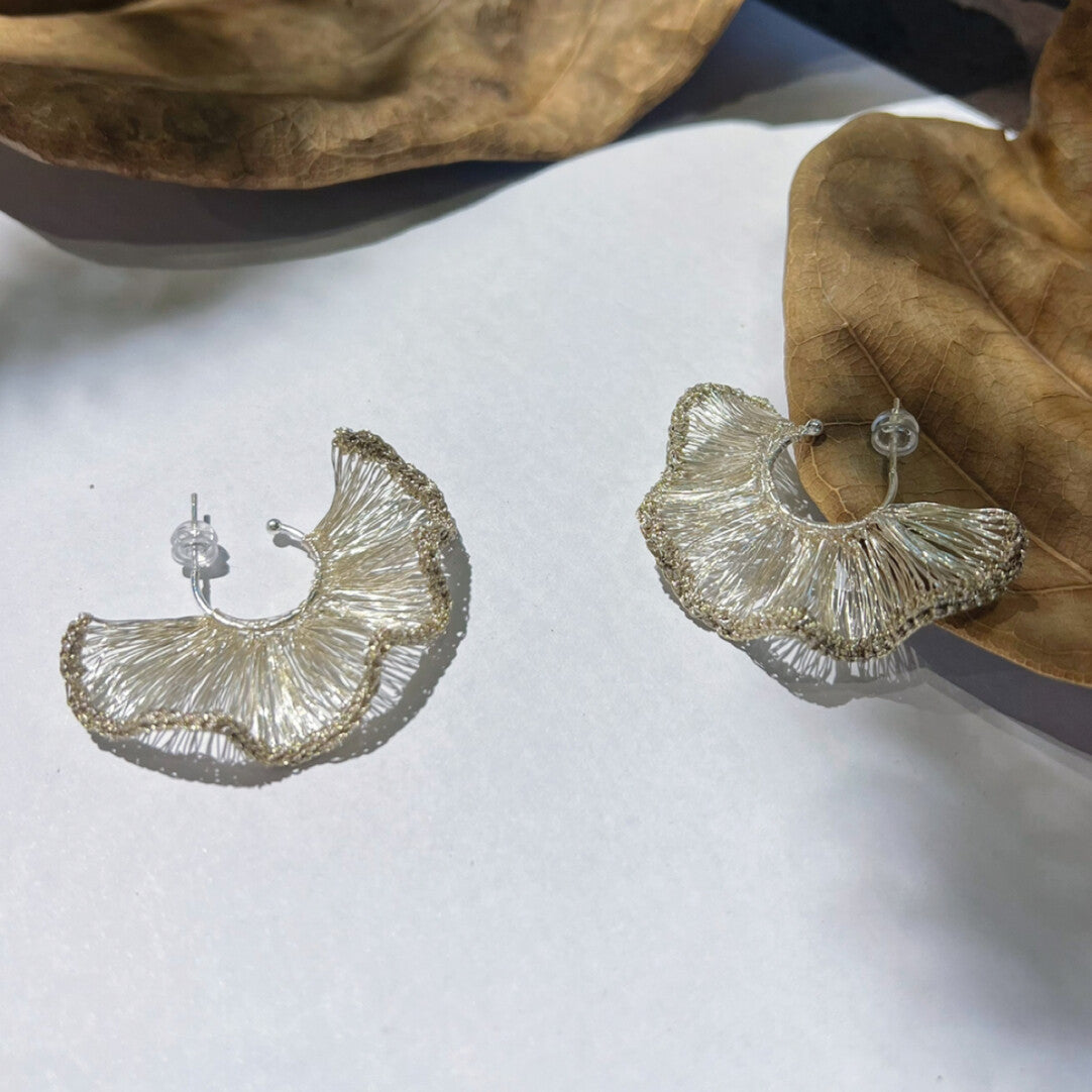 The Chromatic Bloom Collection Earrings,Type 4 Honeyed Linen,Lumivault.