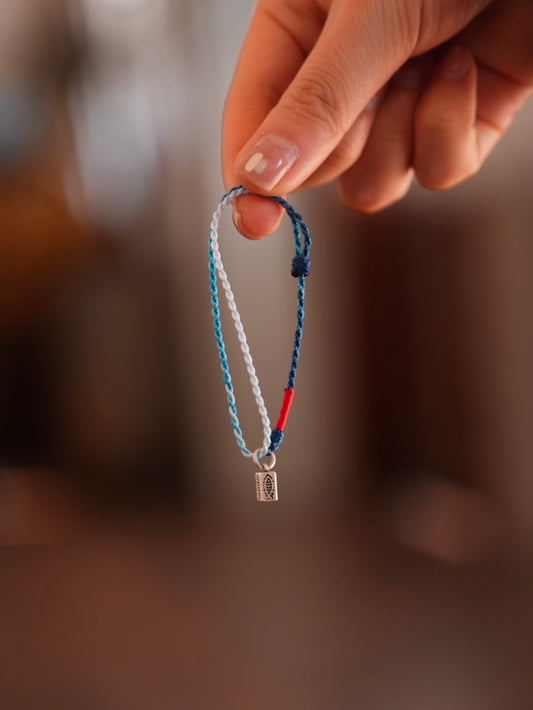 The Symphony of Nature Silver Braided Bracelet - Lumivault