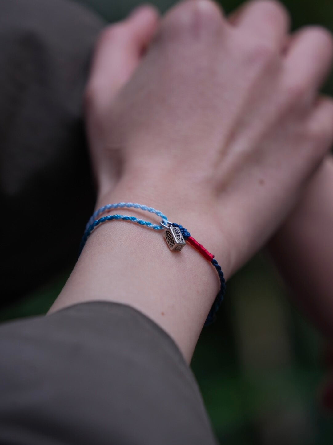 The Symphony of Nature Silver Braided Bracelet,Lumivault.