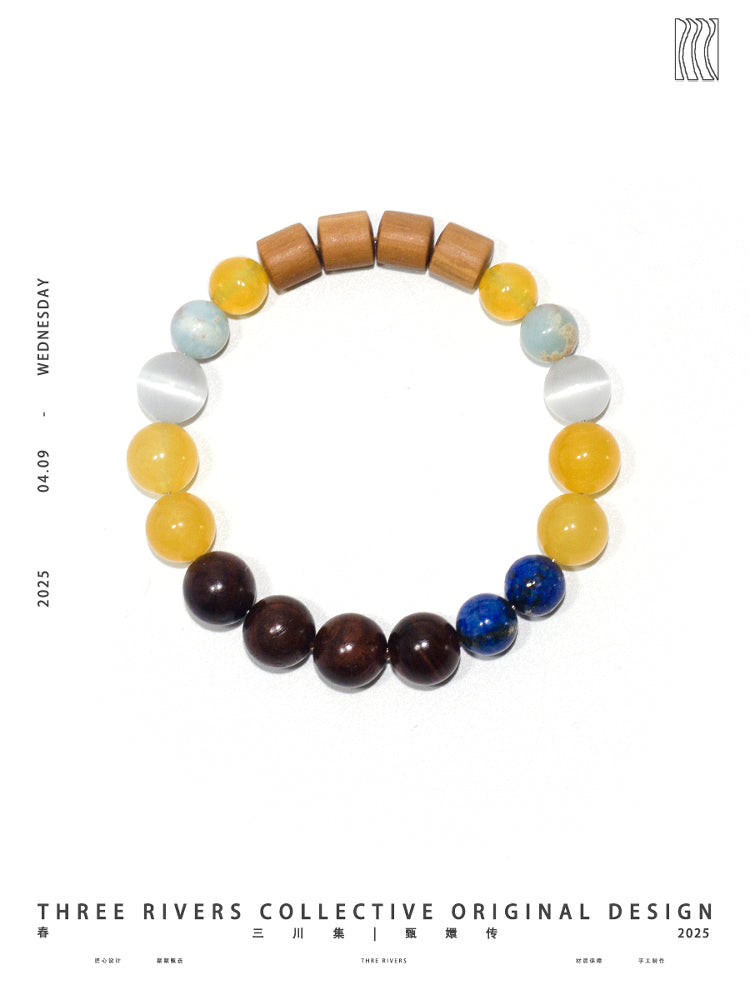 Three Rivers Collective Natural Stone Beaded Bracelet,1 / 14-20cm,Lumivault.