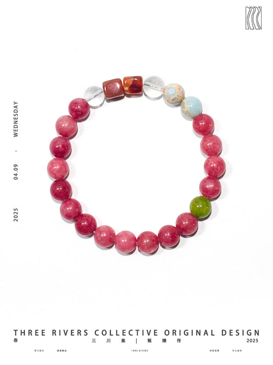 Three Rivers Collective Natural Stone Beaded Bracelet - Lumivault