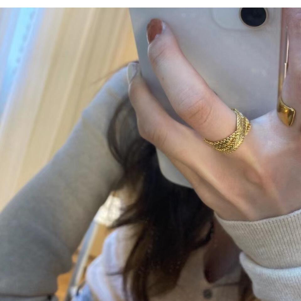 Snake Chain Stacking Ring,Lumivault.