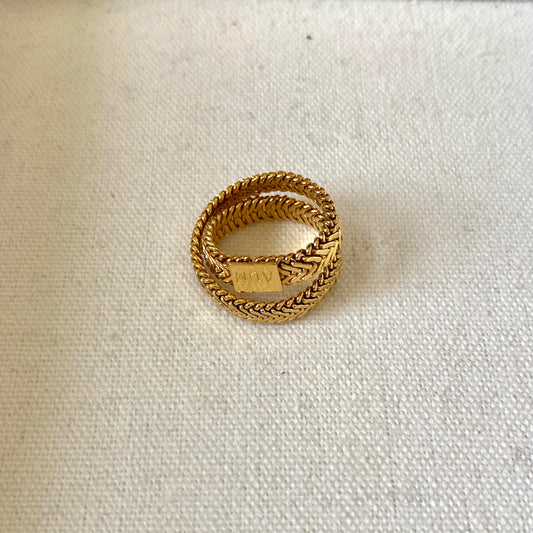 Snake Chain Stacking Ring - Lumivault