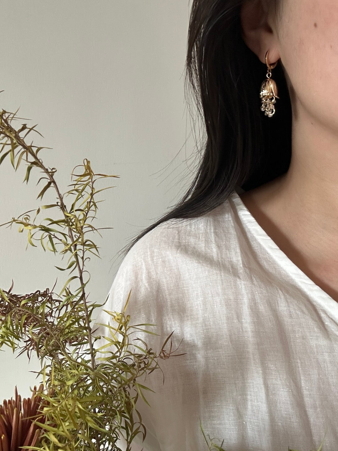 Tulip Tassel Earrings,Lumivault.