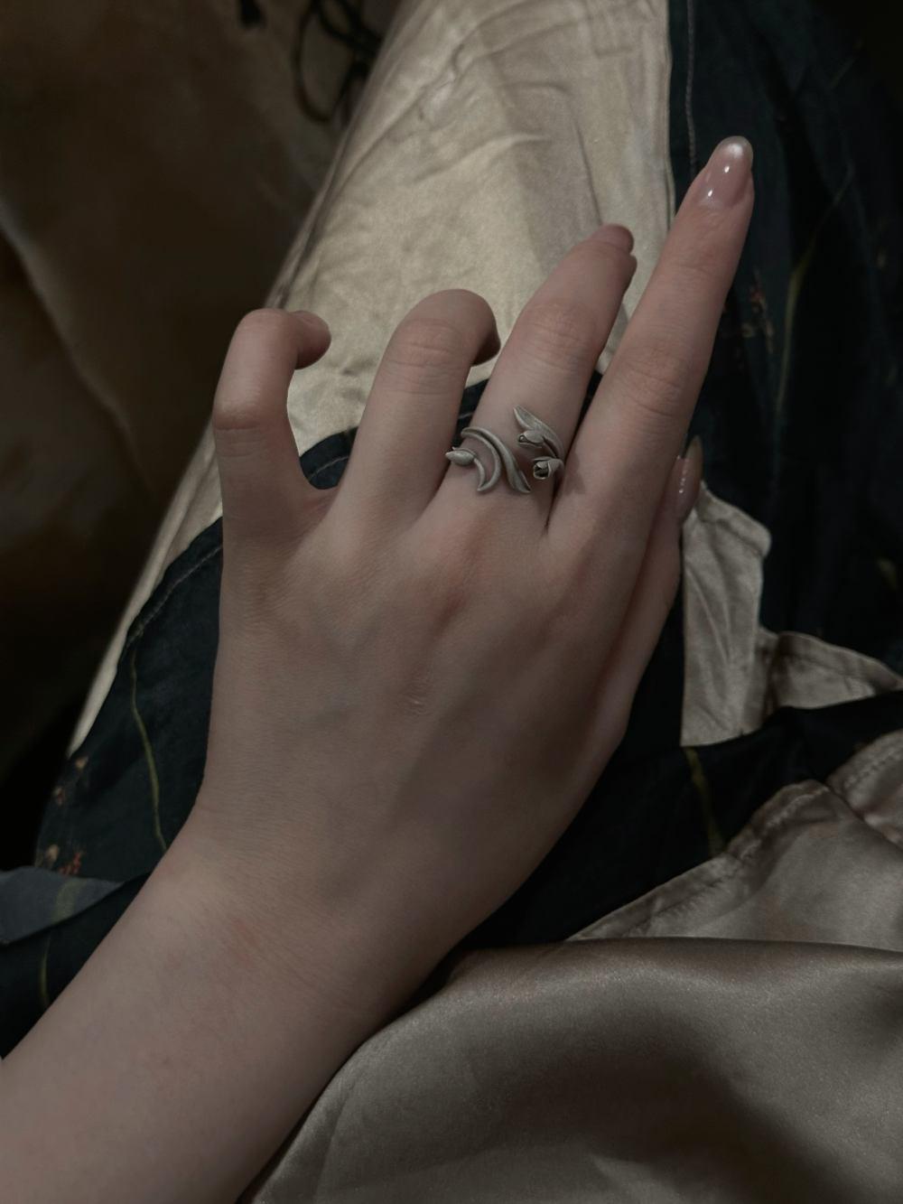 Tulip Open Ring,Lumivault.