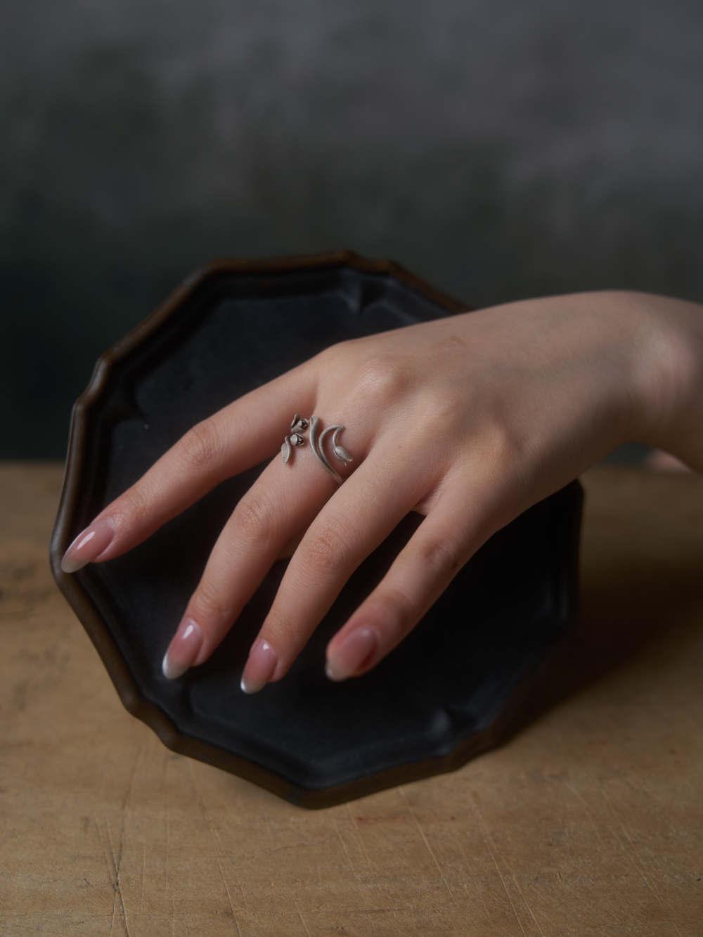 Tulip Open Ring,Lumivault.