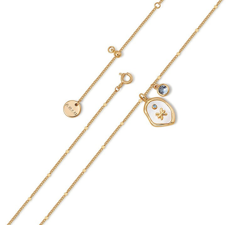 Twelve Constellation Birthstone Necklace,Lumivault.