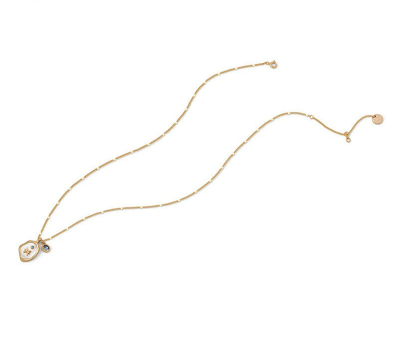 Twelve Constellation Birthstone Necklace,Lumivault.