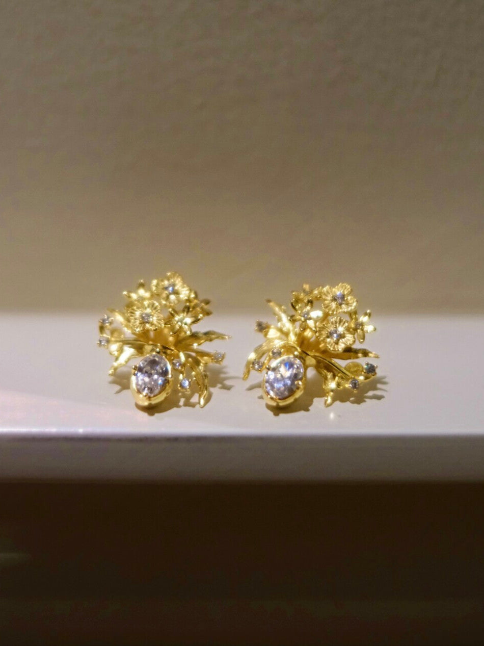 Handmade Vase Silver Earrings,Lumivault.