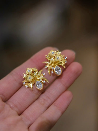 Handmade Vase Silver Earrings - Lumivault