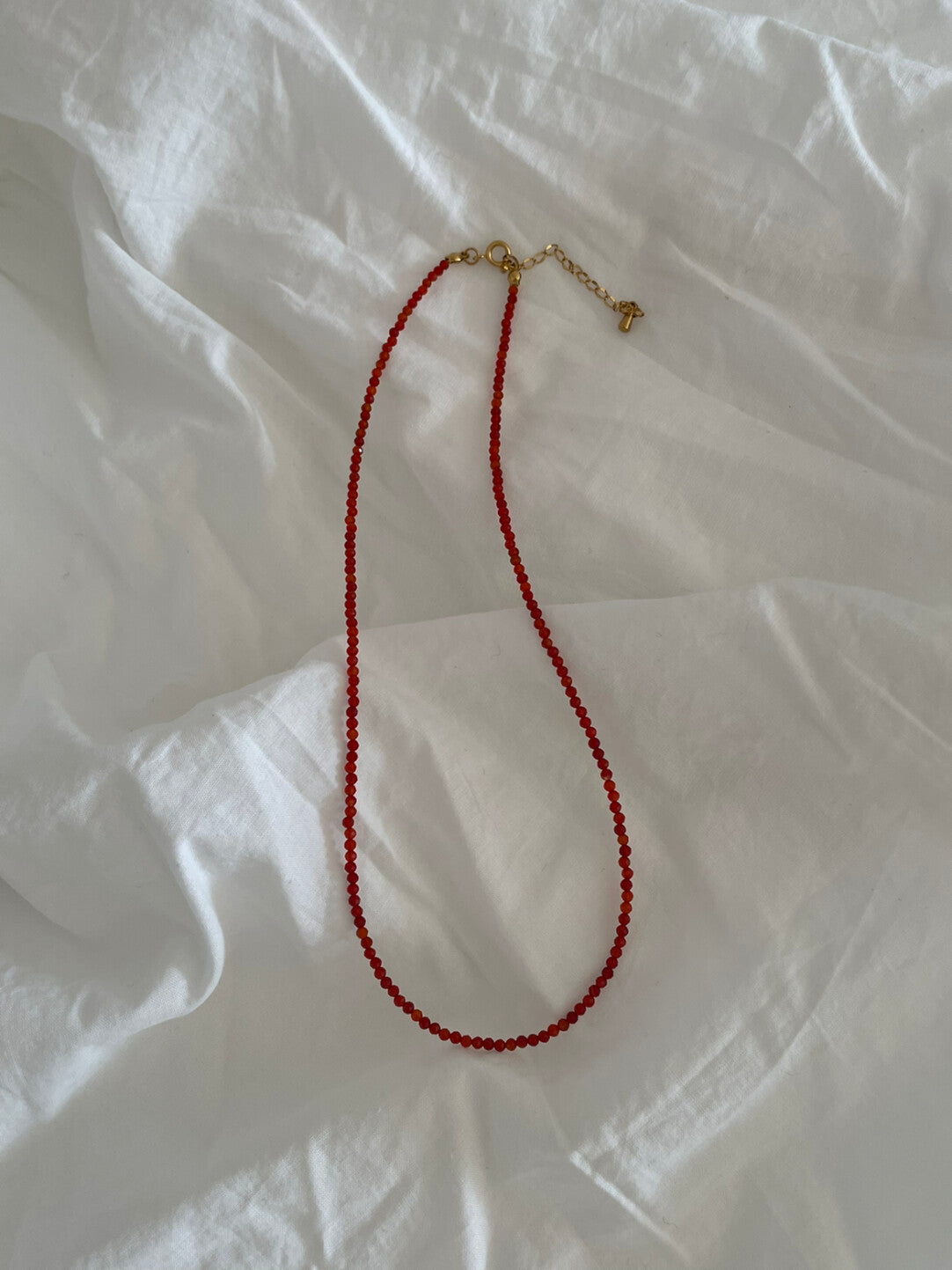 Vintage Red Agate Necklace,Lumivault.