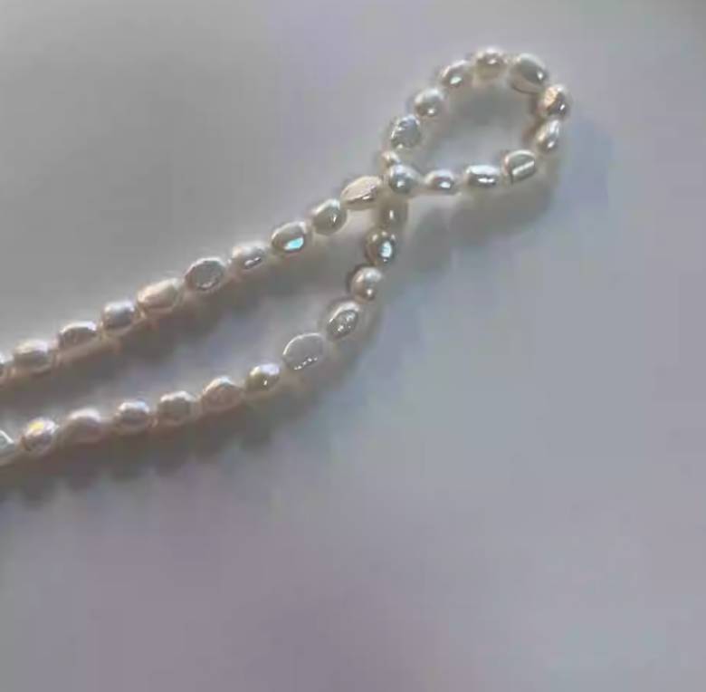 Vintage Baroque Pearl Seashell Necklace,A pearl necklace,Lumivault.