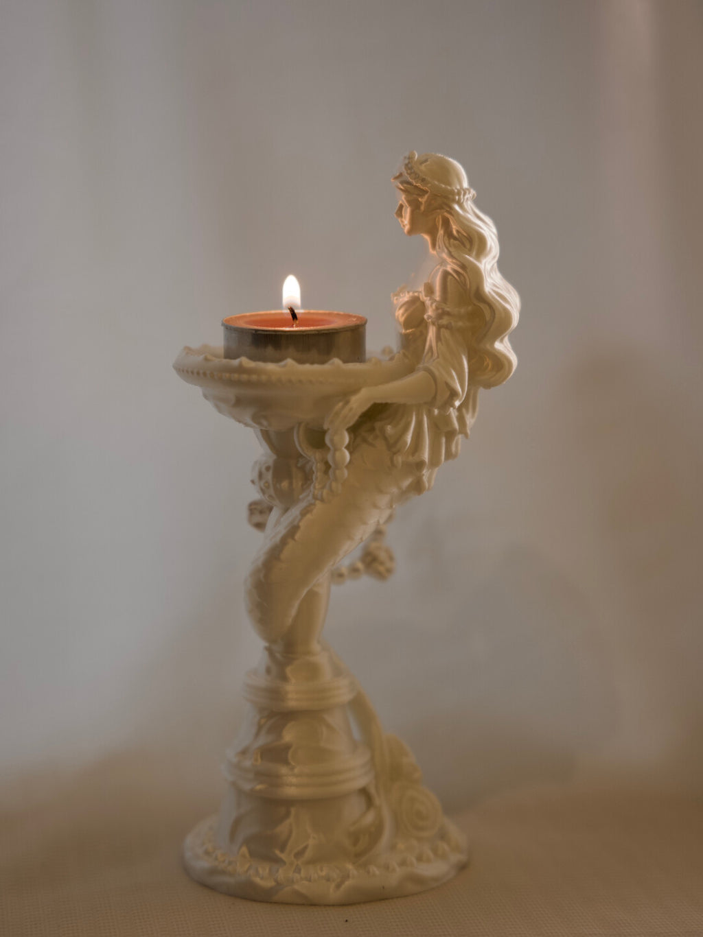 Vintage Mermaid Scented Candle Holder,Lumivault.
